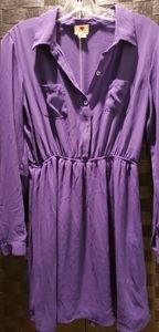 Purple L/S Mini Dress